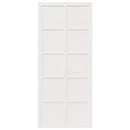 Ladedør Hvid 90 x 2,5 x 208 cm Massivt fyrretræ