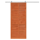 Ladedør Voksbrun 90 x 2,5 x 208 cm Massivt fyrretræ