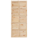 Ladedør Naturfarvet 80 x 2,5 x 208 cm Massivt fyrretræ