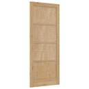Indvendig Dør 86 x 211 cm Krydsfinér Naturfarvet