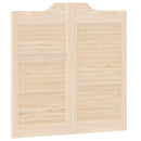 Svingdøre 80 x 40 cm Massivt fyrretræ Naturfarvet