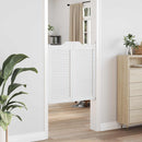 Svingdøre 2 stk. 90 x 40 cm Massivt fyrretræ Hvid