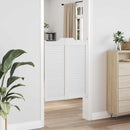 Svingdøre 2 stk. 100 x 40 cm Massivt fyrretræ Hvid