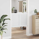 Svingdøre 2 stk. 80 x 50 cm Massivt fyrretræ Hvid