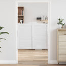 Svingdøre 90 x 50 cm Massivt fyrretræ Hvid