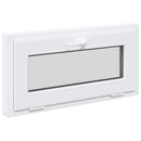 Kældervindue RISOR 80 x 40 cm PVC og klart, almindeligt glas