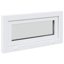 Kældervindue RISOR 80 x 40 cm PVC og klart, almindeligt glas