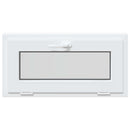 Kældervindue RISOR 80 x 40 cm PVC og klart, almindeligt glas