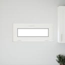 Kældervindue RISOR 90 x 40 cm PVC og klart, almindeligt glas