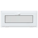 Kældervindue RISOR 90 x 40 cm PVC og klart, almindeligt glas