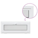 Kældervindue RISOR 110 x 40 cm PVC og klart, almindeligt glas
