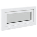 Kældervindue RISOR 80 x 40 cm PVC og klart, almindeligt glas