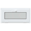 Kældervindue RISOR 80 x 40 cm PVC og klart, almindeligt glas