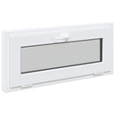 Kældervindue RISOR 90 x 40 cm PVC og klart, almindeligt glas