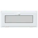 Kældervindue RISOR 90 x 40 cm PVC og klart, almindeligt glas
