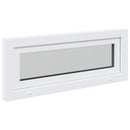 Kældervindue RISOR 110 x 40 cm PVC og klart, almindeligt glas