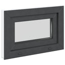 Kældervindue RISOR 60 x 40 cm PVC og klart, almindeligt glas