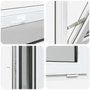 Kældervindue RISOR 100 x 40 cm PVC og klart, almindeligt glas