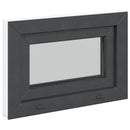 Kældervindue RISOR 60 x 40 cm PVC og klart, almindeligt glas