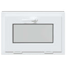 Kældervindue RISOR 60 x 40 cm PVC og klart, almindeligt glas