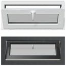 Kældervindue RISOR 90 x 40 cm PVC og klart, almindeligt glas