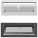Kældervindue RISOR 100 x 40 cm PVC og klart, almindeligt glas