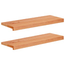 Trappetrin 2 stk. 70 x 25 x 2 cm Lak Solid bøg