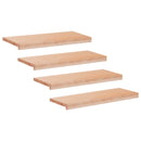 Trappetrin 4 stk. 80 x 25 x 2 cm Naturfarvet Solid bøg