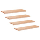 Trappetrin 4 stk. 100 x 25 x 2 cm Naturfarvet Solid bøg