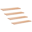 Trappetrin 4 stk. 120 x 30 x 2 cm Naturfarvet Solid bøg