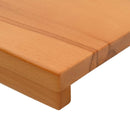 Trappetrin 4 stk. 120 x 30 x 2 cm Lys Brun Solid bøg