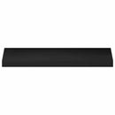 Trappetrin 4 stk. 80 x 25 x 2 cm Sort Solid bøg