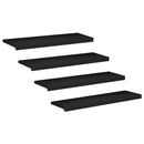 Trappetrin 4 stk. 90 x 25 x 2 cm Sort Solid bøg