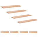 Trappetrin 8 stk. 120 x 25 x 2 cm Naturfarvet Solid bøg