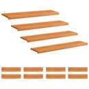 Trappetrin 12 stk. 120 x 25 x 2 cm Lys Brun Solid bøg