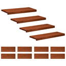 Trappetrin 12 stk. 70 x 25 x 2 cm Brun Solid bøg