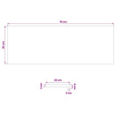 Trappetrin 12 stk. 70 x 25 x 2 cm Brun Solid bøg