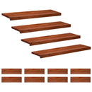 Trappetrin 12 stk. 100 x 30 x 2 cm Brun Solid bøg