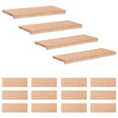 Trappetrin 16 stk. 70 x 25 x 2 cm Naturfarvet Solid bøg