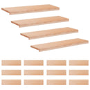 Trappetrin 16 stk. 90 x 25 x 2 cm Naturfarvet Solid bøg