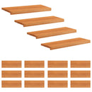 Trappetrin 16 stk. 80 x 25 x 2 cm Lys Brun Solid bøg