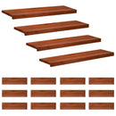 Trappetrin 16 stk. 100 x 25 x 2 cm Brun Solid bøg