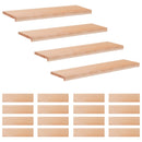 Trappetrin 20 stk. 90 x 25 x 2 cm Naturfarvet Solid bøg