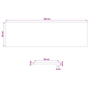 Trappetrin 20 stk. 100 x 30 x 2 cm Brun Solid bøg
