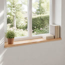 Vindueskarme 2 stk. Naturfarvet 90 x 20 x 2 cm Solid bøg