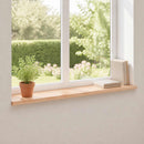 Vindueskarme 2 stk. Naturfarvet 160 x 25 x 2 cm Solid bøg