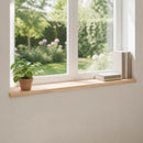 Vindueskarme 2 stk. Naturfarvet 160 x 30 x 2 cm Solid bøg