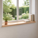 Vindueskarme 2 stk. Naturfarvet 70 x 40 x 2 cm Solid bøg