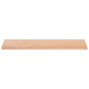 Vindueskarme 2 stk. Naturfarvet 140 x 40 x 2 cm Solid bøg