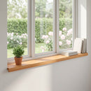 Vindueskarme 2 stk. Lys Brun 160 x 20 x 2 cm Solid bøg